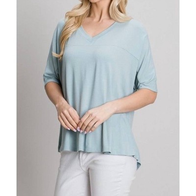 Women's V-neck Blouse - ALLIE ROSE