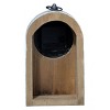 Rustic White Wood Battery Operated Table Clock - Foreside Home & Garden - 4 of 4