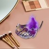 Unique Bargains Dancing Queen Feather Half Face Party Mask 1 Pc - 4 of 4