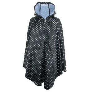 ShedRain Women's Polka-Dot Print Pouchable Pullover - 1 of 4