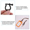 Unique Bargains Keys Whistle Badge Holder Wrist Lanyard with D Rings 2 Pcs - 4 of 4