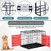 FDW 18-48in Dog Crates for Dogs Folding Mental Wire Crates Dog Kennels Pet Crate with Removable Tray and Handle - 4 of 4