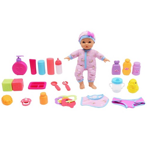 Dream Collection: 12"  Baby Doll Starter Set 22pc, Ages 2+ - image 1 of 4