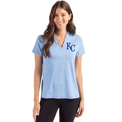 Kansas City Royals Cutter & Buck Forge Eco Heathered Stretch Womens Blade Top