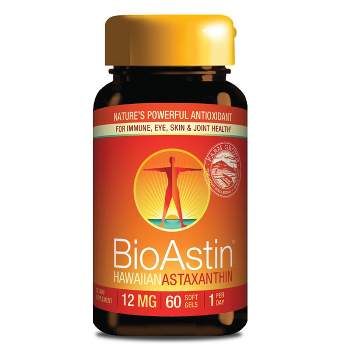 BioAstin Hawaiian Astaxanthin - Support Immune & Joint Health - Non-GMO & Farm-Direct - 12 mg