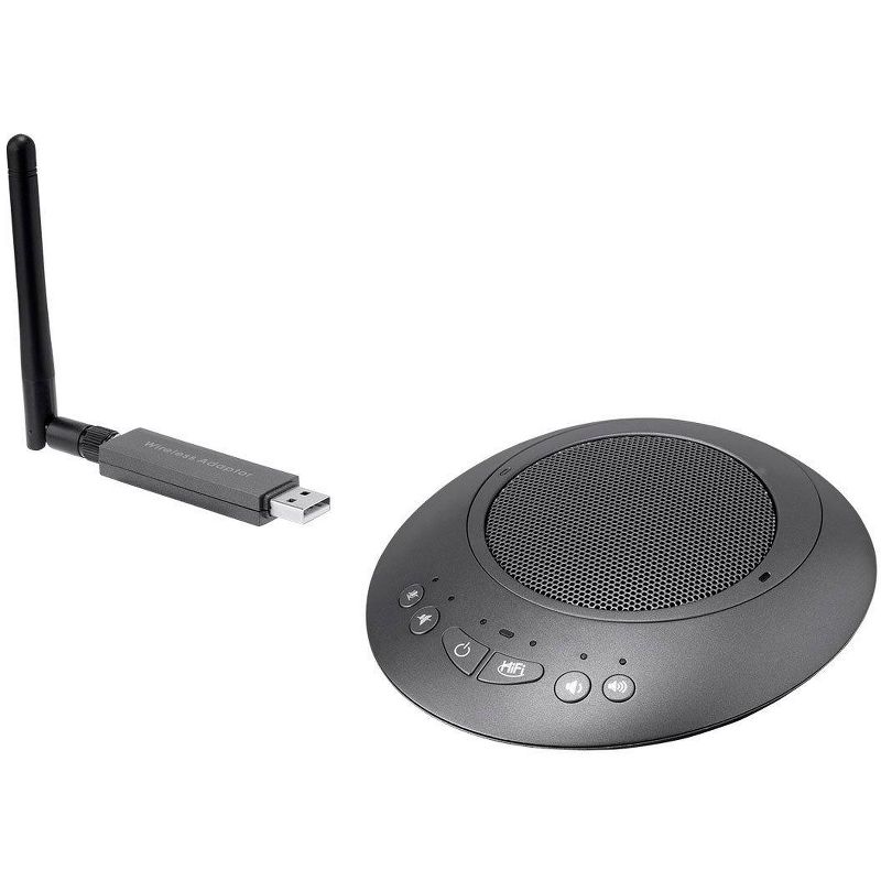 Monoprice Wireless Omni Directional USB Conference Room Mic and Speaker, 360 degree with Noise and Echo Cancellation - WorkstreamCollection, 1 of 7