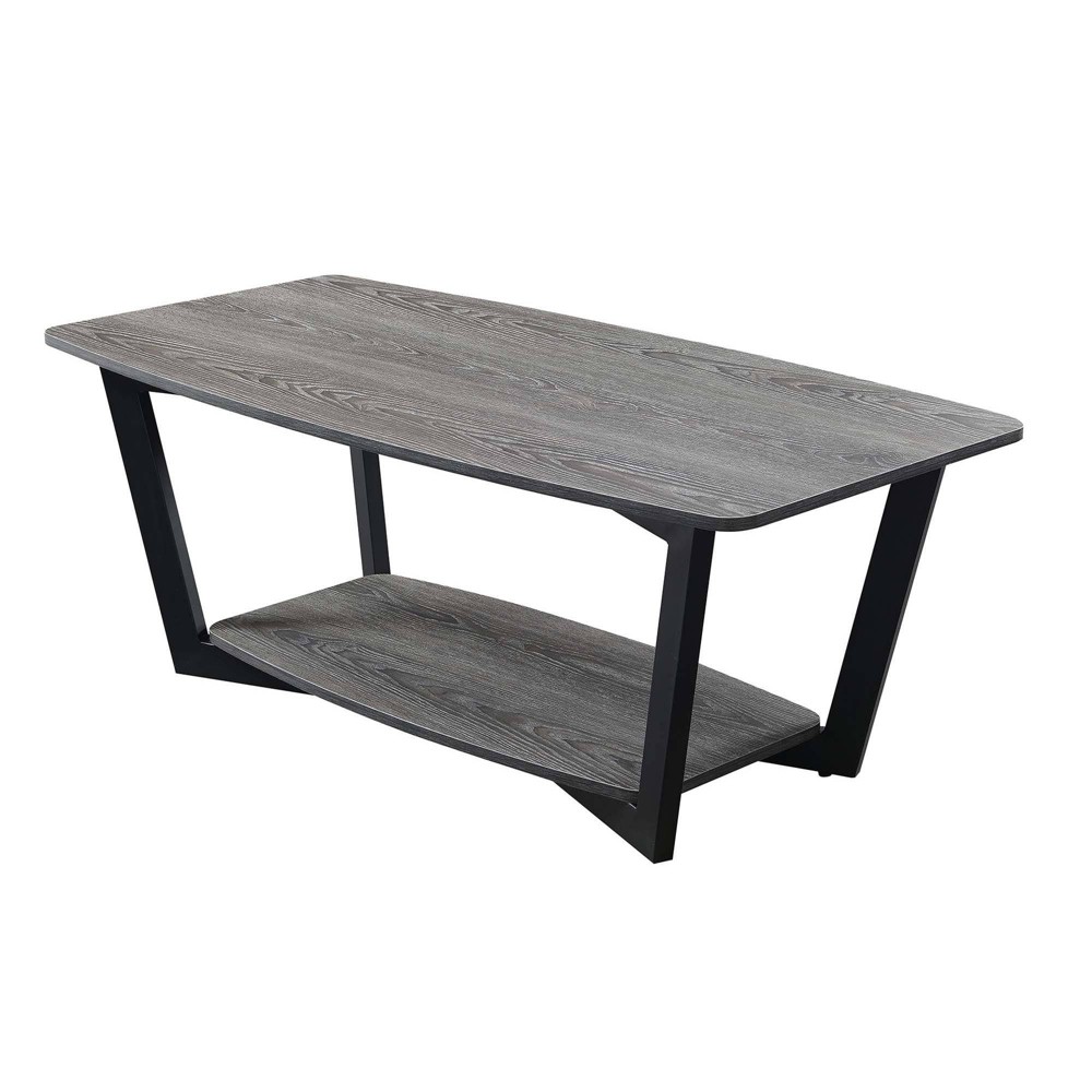 Graystone Coffee Table Weathered Gray/Black - Breighton Home: Modern Rectangle, Metal Frame, MDF Top