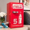 Coca-Cola 18 Can Retro Mini Fridge 12V DC 110V AC Cooler 5.4L: Thermoelectric Beverage Refrigerator, Adjustable Shelf - 3 of 4