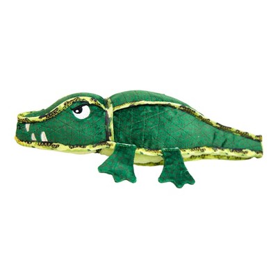 Outward Hound Xtreme Seamz Alligator Dog Toy - Green - M