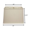 Vynxaria Slant Rectangle Lampshades 9x16x11x18 Inches, Softback Vanilla - 4 of 4