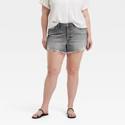 Women's High-Rise Cutoff Mini Jean Shorts - Universal Thread™