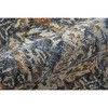HomeRoots 3' X 5' Ivory Blue And Burnt Orange Floral Area Rug With Fringe - 4 of 4