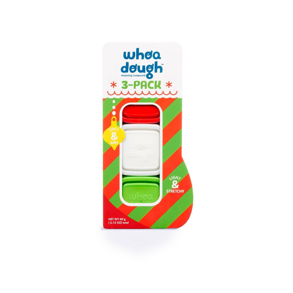 Chuckle & Roar Stocking Stuffer: 3pk Whoa Dough Holiday Stocking Modeling Dough