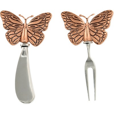 Pavilion Gift Company Butterflies - Charcuterie 2 Piece Utensil Set - Kitchen Utensil Sets — фото 5
