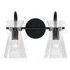 Capital Lighting Mila 2 - Light Vanity in  Matte Black - 3 of 4