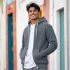 Dalix Lightning Bolt Glow in the Dark Embroidered Zip Hoodie Fleece Long Sleeve Pocket Warm Soft Mens - 4 of 4