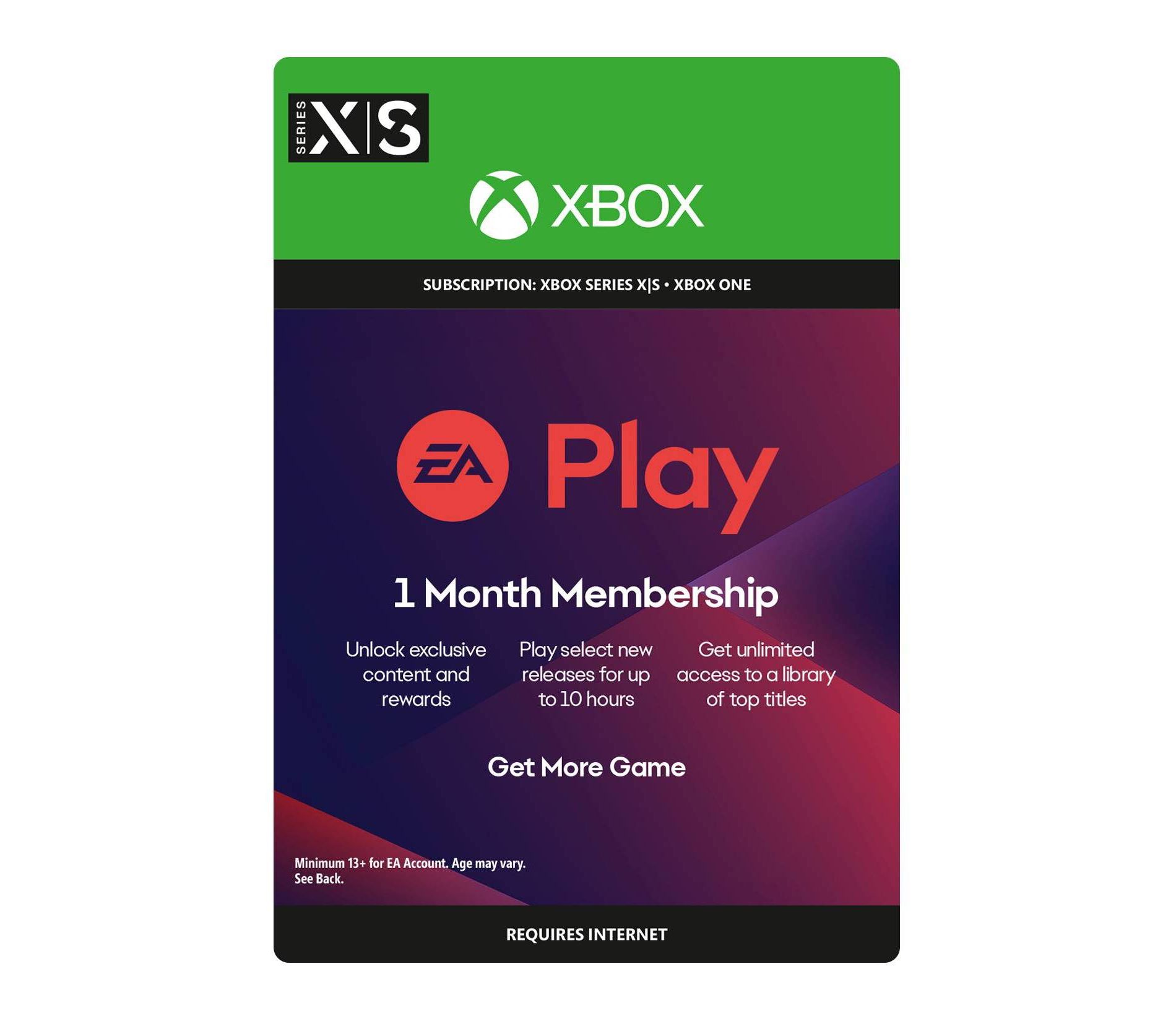 EA Play 1 Month Membership - Xbox Series X|S/Xbox One (Digital)