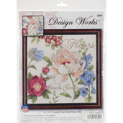Design Works Counted Cross Stitch Kit 10"X10"-Marche Jardin (14 Count)