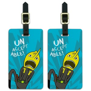 Adventure Time Lemongrab Unacceptable Luggage ID Tags Set of 2 - 1 of 4