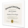 Americanflat 8.5x11 Diploma Frame in White with Shatter Resistant Glass - Horizontal and Vertical Formats for Wall and Tabletop - 4 of 4