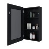 GlasFlength Decorative Wall Mirrors Bathroom Decor Cabinet Accent Mirror Vanity Medicine Cabinet Mirrors for Bathroom Wall, Black, 15.3"*5"*25.7" - 4 of 4