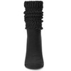 Memoi Women's Wide Ribbed Cotton Blend Slouch Crew Socks - 2 of 2
