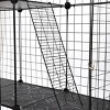 AZL1 Life Concept Pet Crates and Houses 3-Tier Cat Cage with Vertical Platforms and Secure Metal Mesh for Indoor Outdoor Use, Black, 42"*42"*72" - 4 of 4