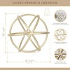 Cheung's Thayer Large Golden Circular Orb - 3 of 4