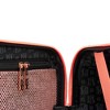 Badgley Mischka Pink Lace Expandable Hardside Checked 3pc Luggage Set - pink - 4 of 4