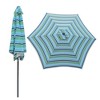 Mirexion 9 ft Outdoor Patio Sunbrella Umbrella Stripe Market Table Umbrella - 2 of 4