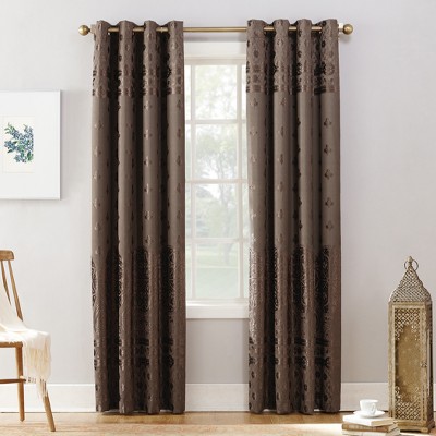 Sun Zero Elidah Bonded Velvet Blackout Grommet Curtain Panel