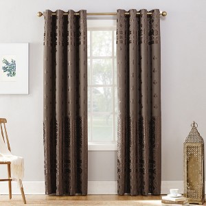 Sun Zero Elidah Bonded Velvet Blackout Grommet Curtain Panel - 1 of 4