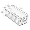 iDesign Plastic Stackable Pantry Bin with Handles - Set of 4 - Clear - 4 of 4