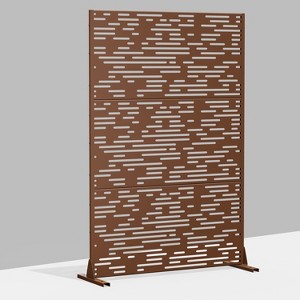 Dovelina Metal Outdoor Privacy Screen Freestanding Patio Decorative Screens - 1 of 4