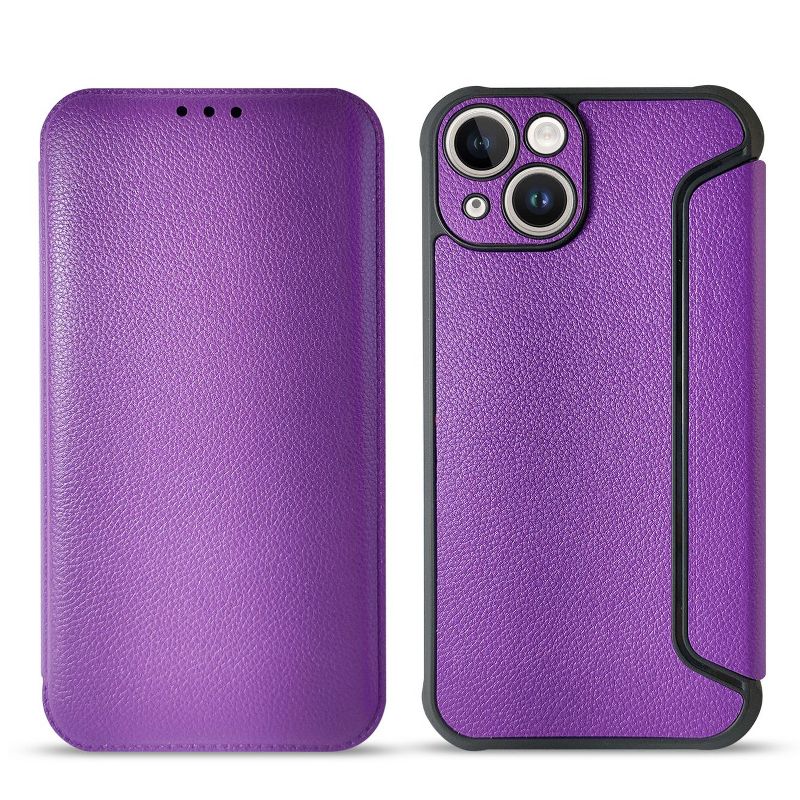 Magnetic wallet Leather phone case For Apple iPhone 14, 1 of 4