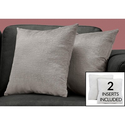 Kumasinova 1PC/2PCS 18" Square Throw Pillows with Insert,Hypoallergenic Decorative Pillows,Bed Pillows and Couch Pillows for Modern Home Decor