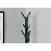 Monarch Specialties Coat Rack Hall Tree Free Standing 8 Hooks Entryway 70InchH Bedroom Metal Black Contemporary Modern - 4 of 4