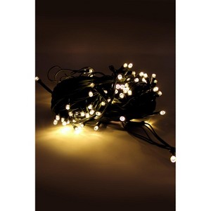 Perfect Holiday 40 LED String Light with Green Wire - Battery Operated - 1 of 3