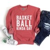 Simply Sage Market Women's Graphic Sweatshirt Basketball Kinda Day - image 2 of 4