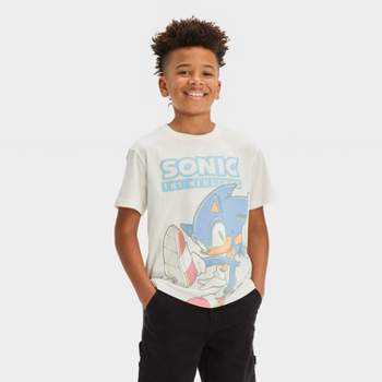 Boys' Short Sleeve Sonic Graphic T-Shirt - art class™ White