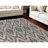 Tan and Gray Geometric Hand Woven Area Rug - 2 of 4