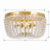 Crystorama Lighting Rylee 3 - Light Flush Mount in  Antique Gold - 2 of 3