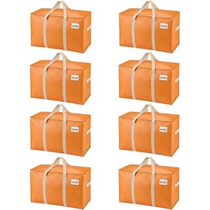 8 Pack Moving Bags, Heavy Duty, Moving Boxes Alternative, Packing Storage Supplies Dorm Room - 1 of 4