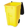 Rubbermaid Commercial Square Brute Rollout Container, Molded Plastic, Yellow - 50 gal - 4 of 4