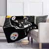 NFL Pittsburgh Steelers Helmet Stripes Flannel Fleece Blanket - 2 of 3
