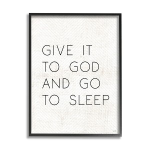 Stupell Industries Give it to God and Sleep Faith Based Bedroom Quote - 1 of 4