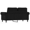 vidaXL Sofa Chair Accent Upholstered Single Seating Furniture Faux Leather - Black 47.2" - 4 of 4