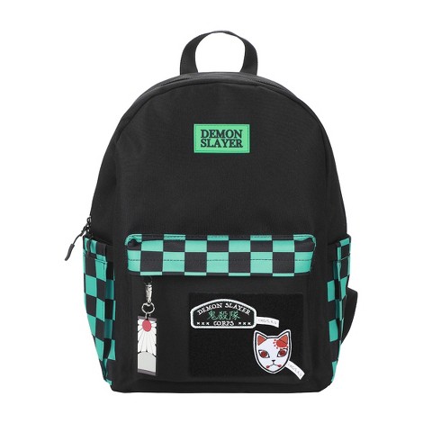 Demon Slayer Tanjiro-Inspired 16.5" Adult Black Backpack