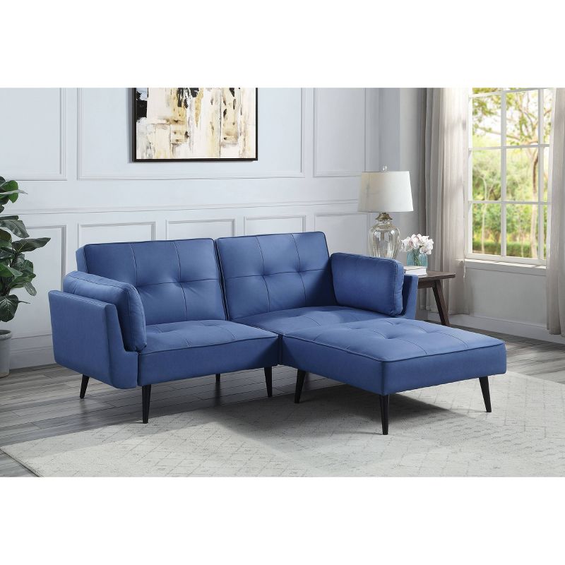 81&#34; Nafisa Sofa Blue Fabric - Acme Furniture, 1 of 10
