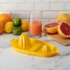 Hutzler Twin Reamer Manual Hand Juicer Tray with Rind Grater - 3 of 4
